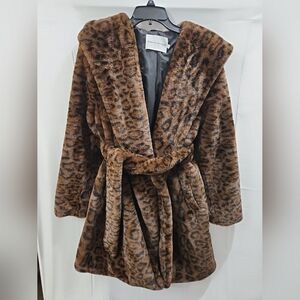 Rebecca Minkoff Leopard Print Teddy Jacket